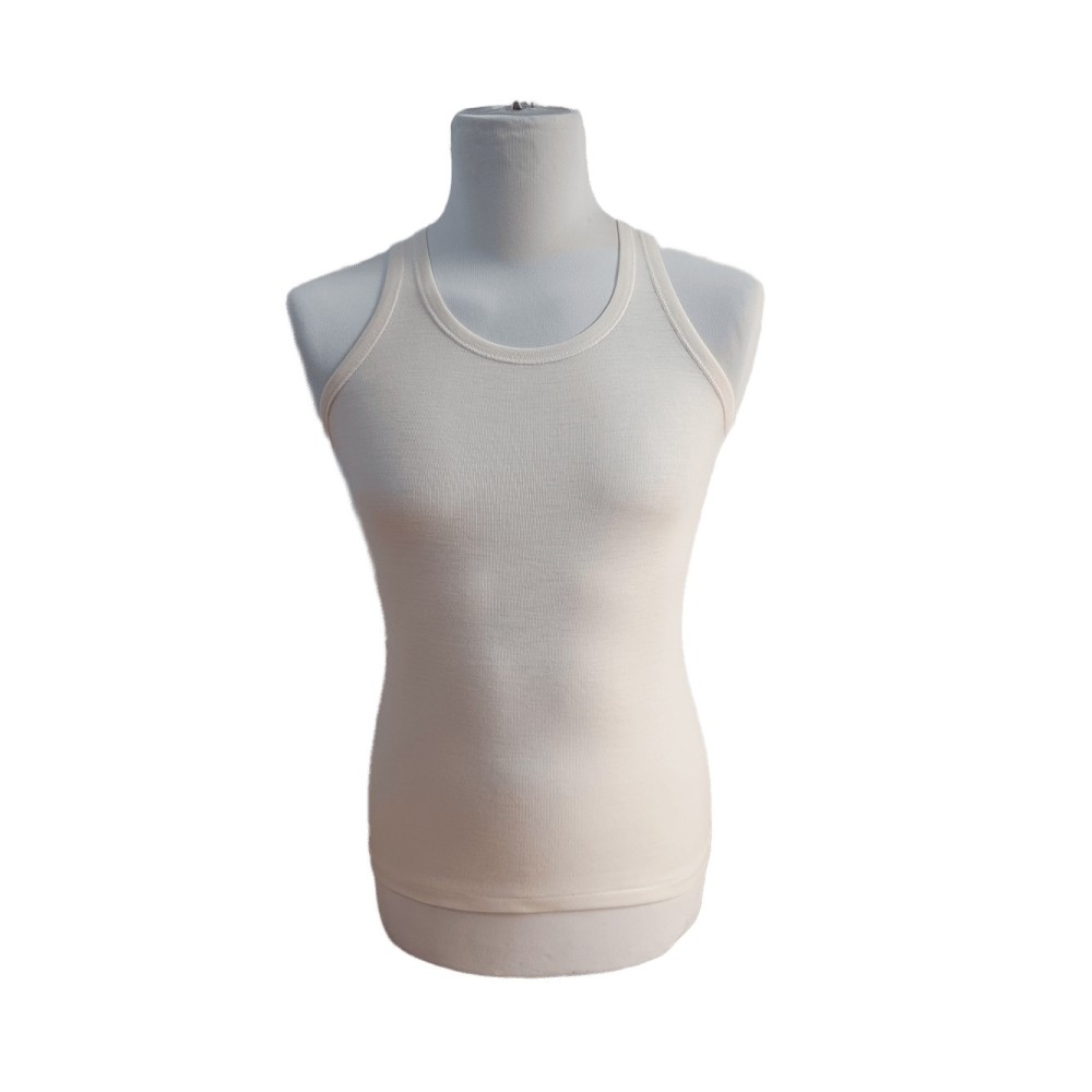 Canottiera bambino Liabel lana 80 bianco Girocollo SL