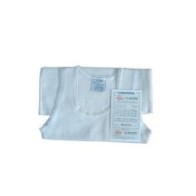 Canottiera bambina Liabel lana 80 bianco Girocollo macchiata SL