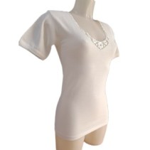 Maglia intima donna lana cotone Mabrat clan MM ricamata | MAXI OFFERTE