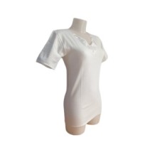 Maglia intima donna lana cotone Gaia MM ricamata | MAXI OFFERTE