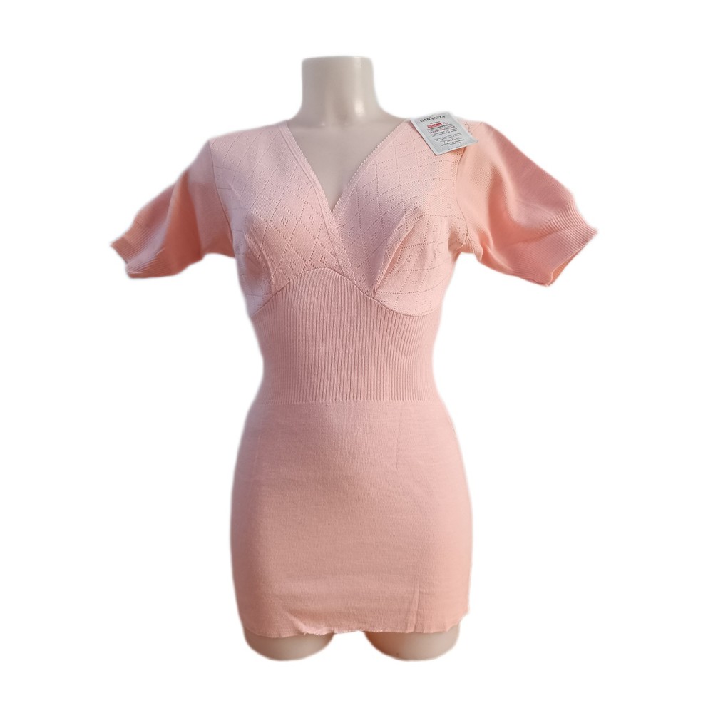 Maglia intima Donna Mista lana Mezze maniche Madiva Classica con forme