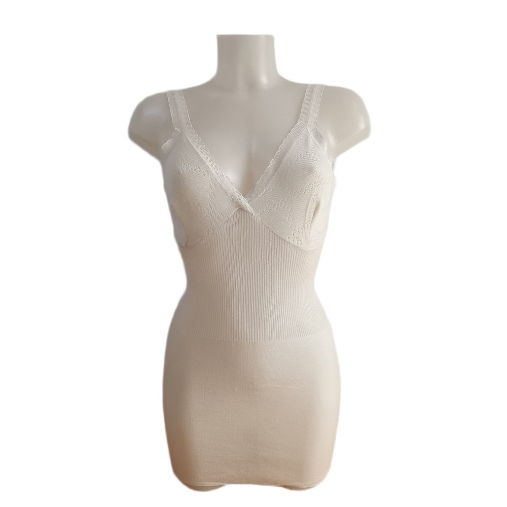 Canottiera Donna Mista lana Spalla stretta Alpina Classica con forme Scolorita