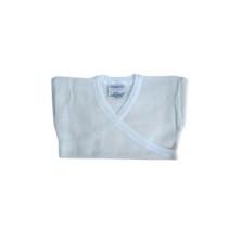 Giubbettino intimo neonati Liabel lana cotone maniche lunghe collo a V macchiato