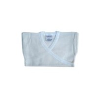 Giubbettino intimo neonati Liabel lana cotone maniche lunghe collo a V macchiato