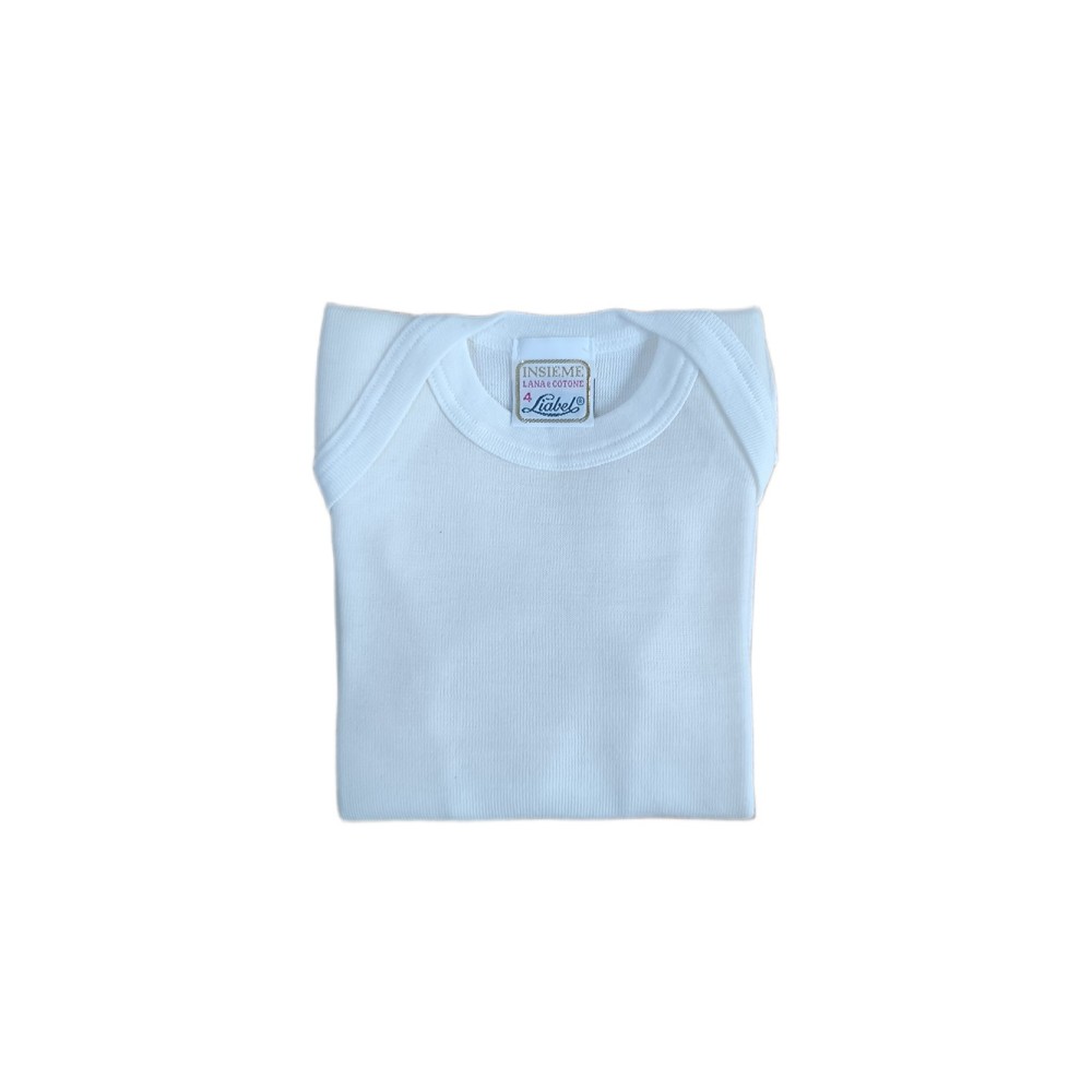 Body intimo neonati Liabel Insieme lana cotone maniche lunghe girocollo