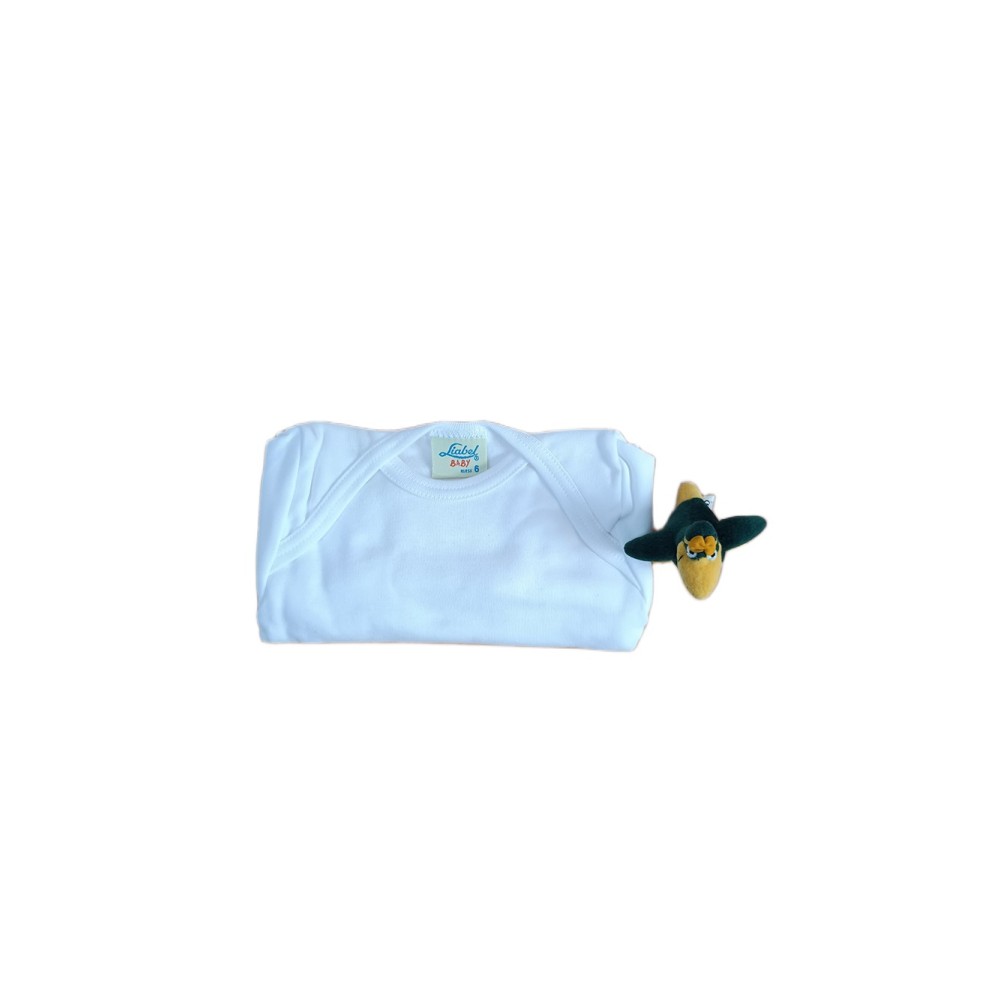 Body intimo neonati Liabel cotone felpato maniche lunghe girocollo