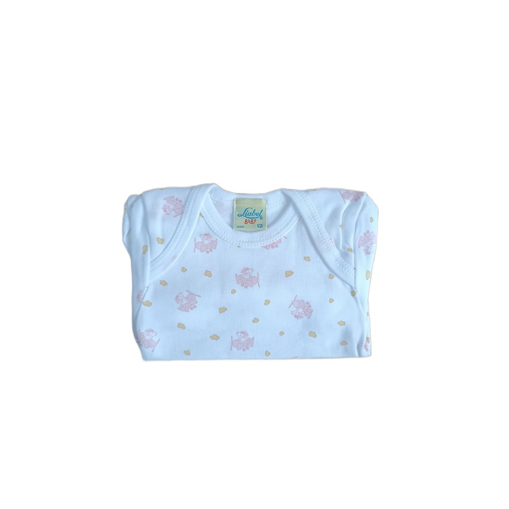 Body intimo neonati Liabel cotone felpato maniche lunghe girocollo