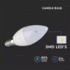 Lampadina LED basso consumo V-TAC E14 5,5W Candela Luce Calda (Box 6 pezzi) 2736