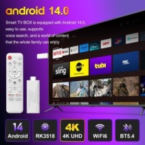 Streaming Tv - Fire Tv Stick H96 MAX Android 14 Rk3518 | Mania di Shop®