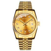 Yolako Orologio Unisex Al quarzo Analogico Adele Oro