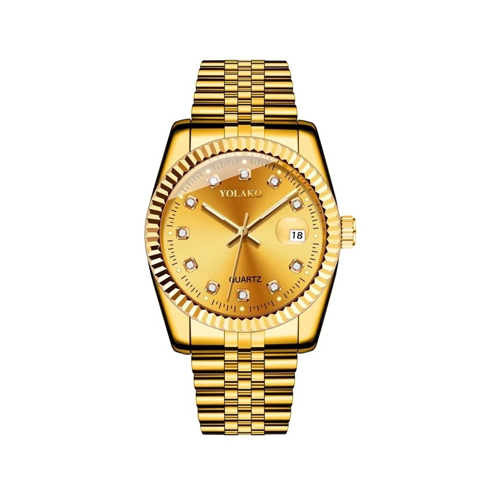 Yolako Orologio Unisex Al quarzo Analogico Adele Oro