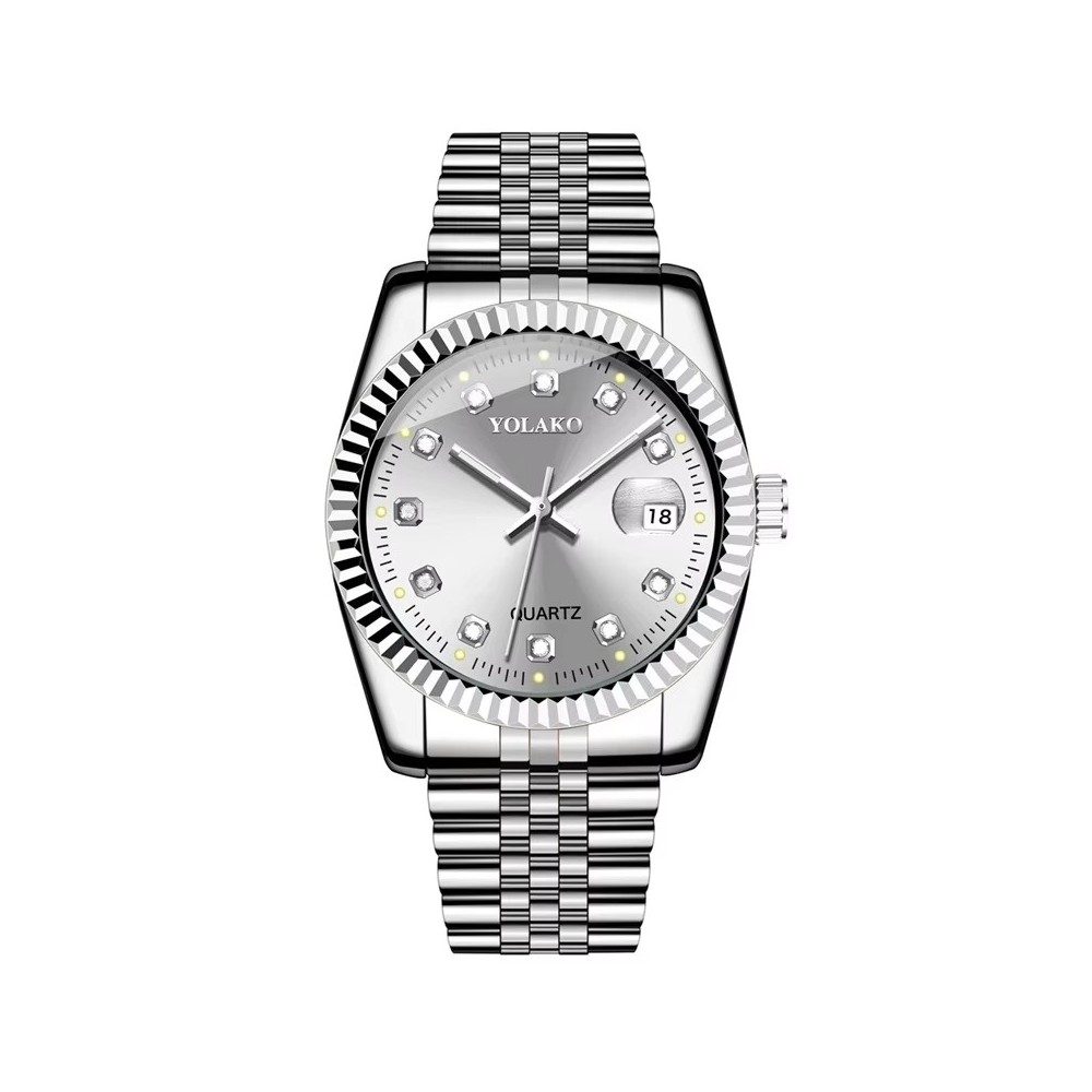 Yolako Orologio Unisex Al quarzo Analogico Adele Argento